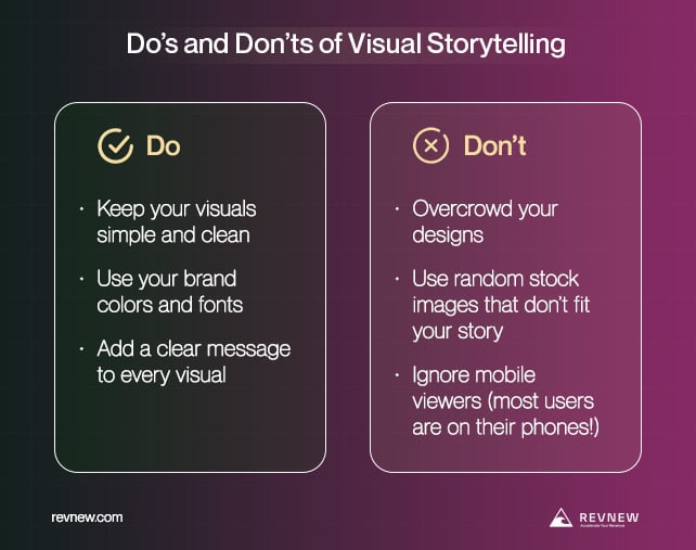 Do’s and Don’ts of Visual Storytelling