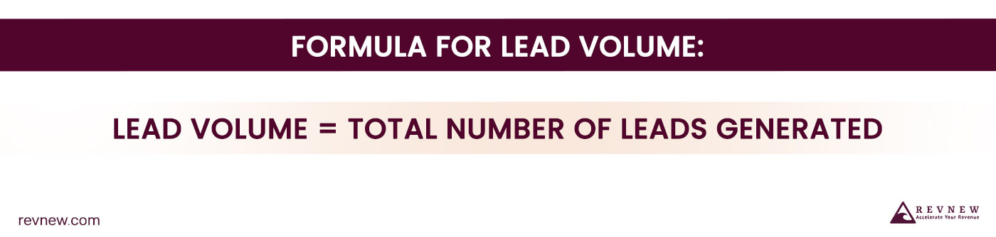 Formula for Lead Volume