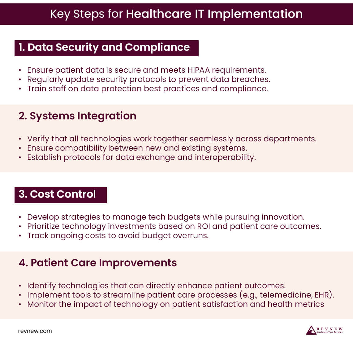 Key Steps Key Steps for Healthcare IT Implementation