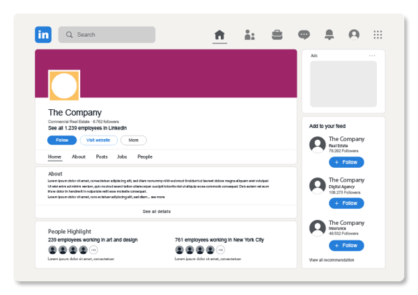 LinkedIn Company Pages