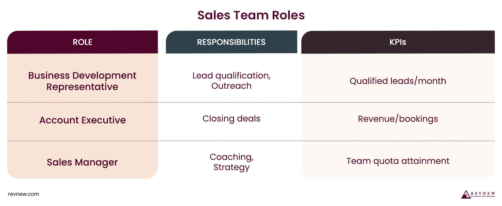 Sales Team Roles