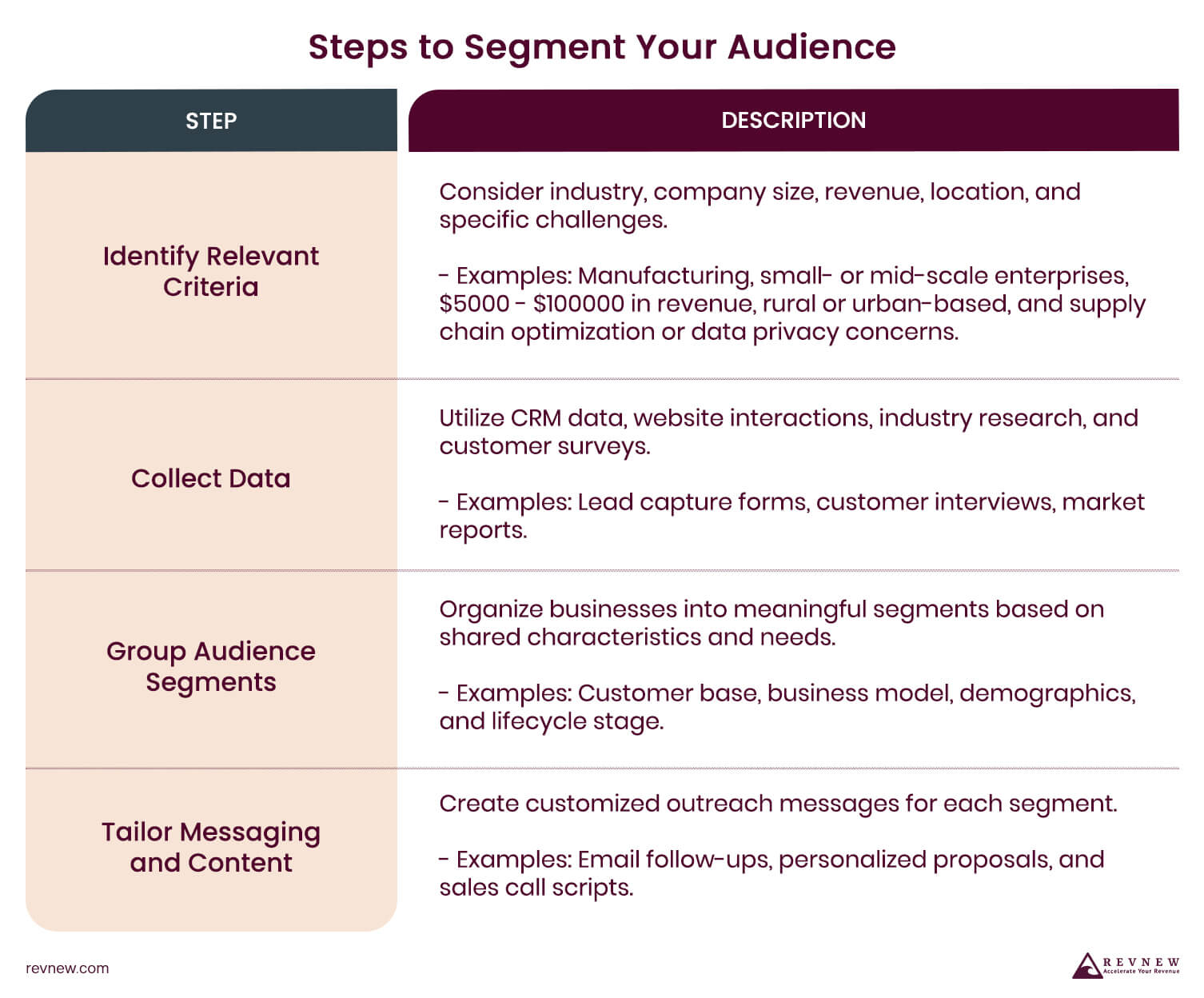 Steps to Segment Your Audience