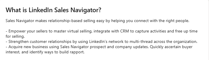 Use Sales Navigator