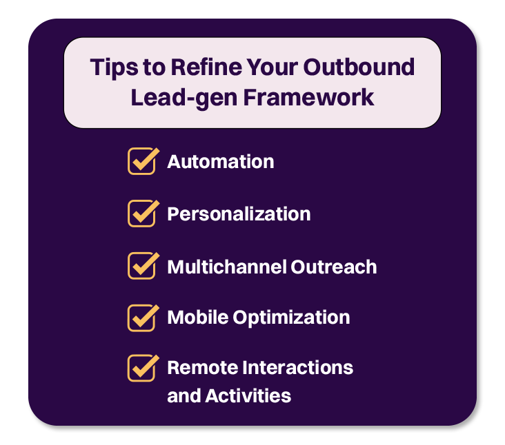 outbound lead gen framework