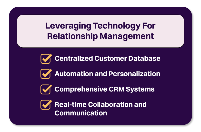 Leverage Technology for Relationship Management