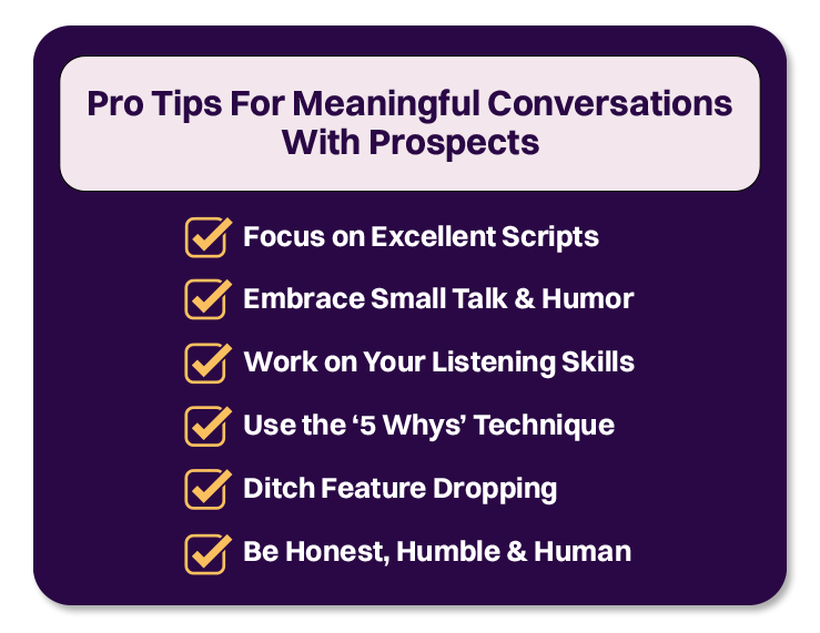 Tips for meaningful conversations With Prospects