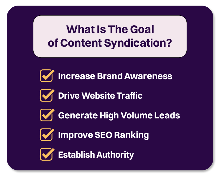 What Is The Goal Of Content Syndication
