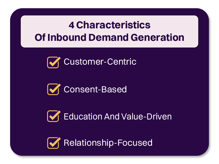 Characteristics Of Inbound demand generation