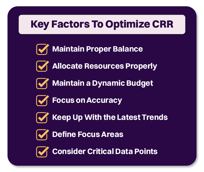 Key Factors to Optimize CRR