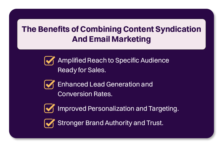the benefits of combining content syndication and email marketing