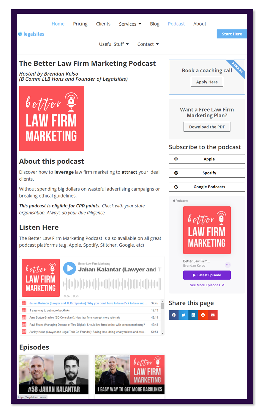 the legalsites podcast
