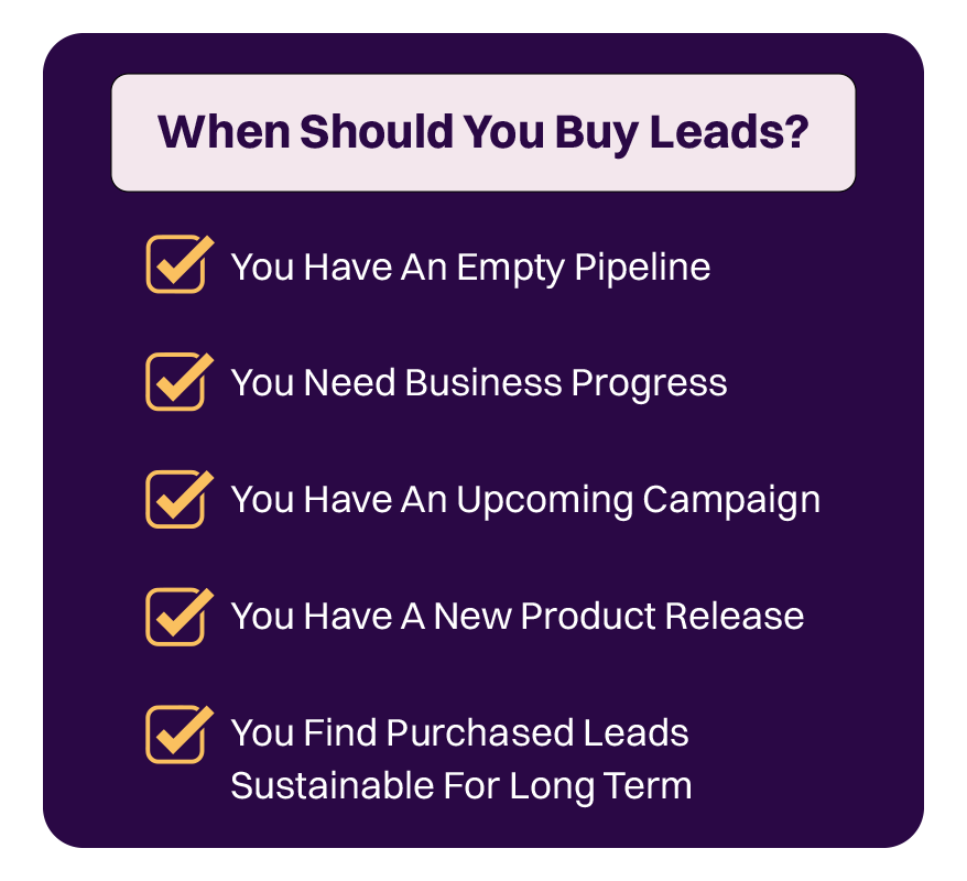 When Should You Buy Leads
